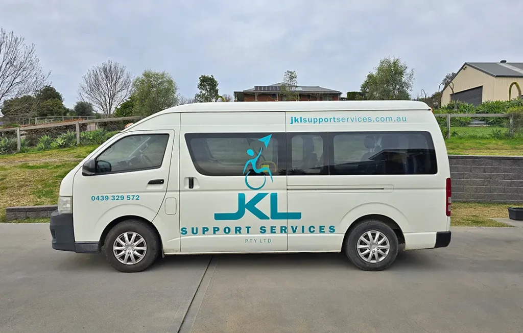 JKL Support Services mini bus helps us deliver your goals, your adventure, our support.